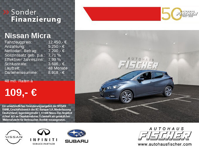 Nissan Micra 1.0 N-WAY Sitzheizung Kamera Navi Klima