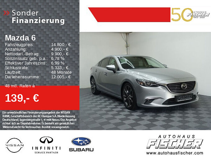 Mazda 6 2.0CD Sports-Line Navi HeadUp Kamera LED Bose