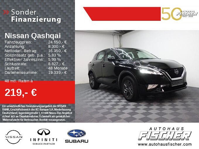 Nissan Qashqai 1,3 Acenta Sitzheizung 360° Kamera Navi LED