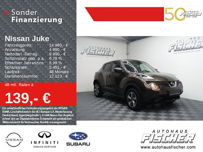 Nissan Juke 1.6 N-Connecta Navi Kamera Sitzheizung Touchscreen