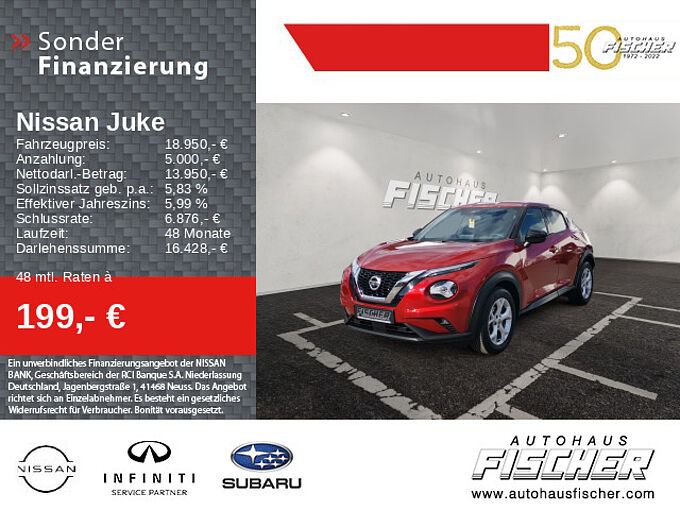 Nissan Juke 1.0 N-Connecta Navi 360°-Kamera Sitzheizung LED