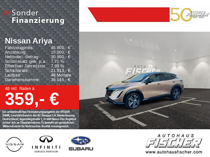 Nissan Ariya 63 kW Evolve Pack 20' Navi 360° BOSE Premium Einparkautomatik