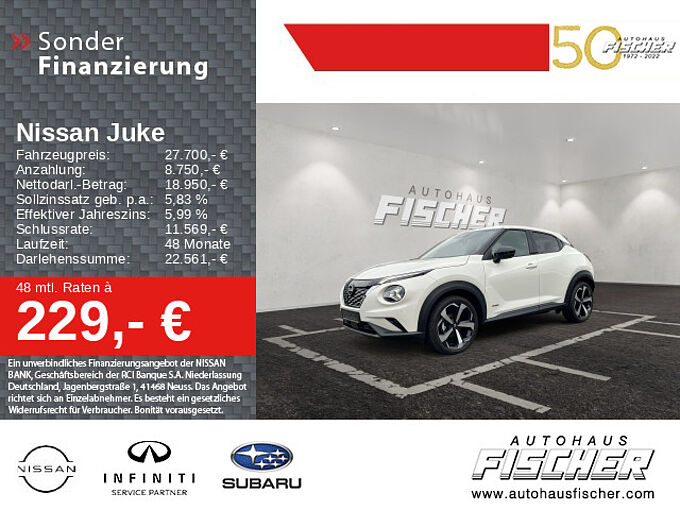 Nissan Juke 1.6 Hybrid Tekna Navi Sitzheizung Leder 360°-Kamera