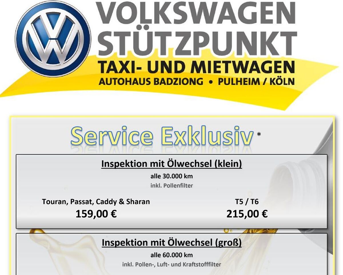 Service Angebote von A-Z - 2018 Exklusiv *