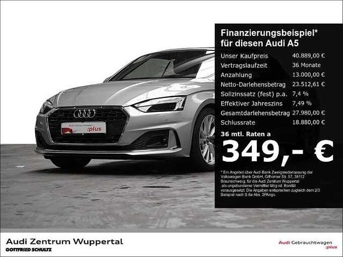 Audi A5 Cabrio 40 TDI QUATTRO S-LINE AHK KAMERA LEDER Advanced