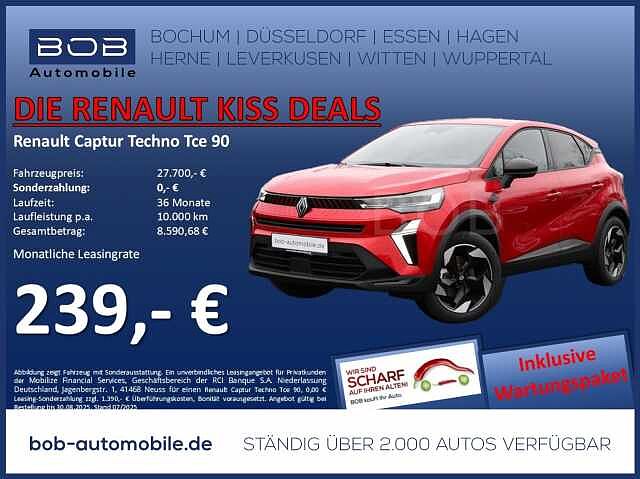 Renault Captur Techno TCe 90 - 239 ¤ / Monat im Leasing 