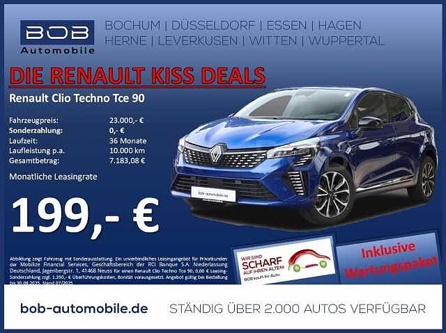 Renault Clio Techno TCe 90 - 199 ¤ / Monat im Leasing 