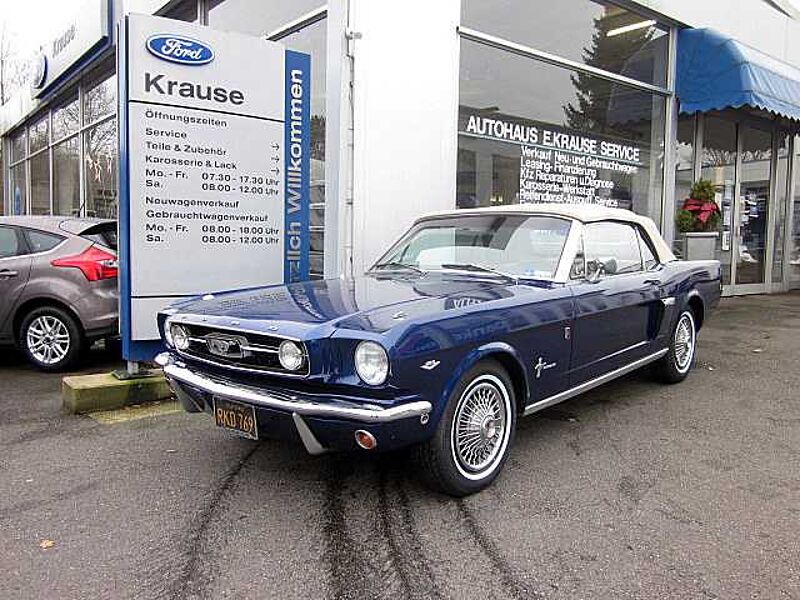 Ford Verkauft : Mustang 1966 V8 Cabrio Automatic / elektr. Verdeck / Black Plate